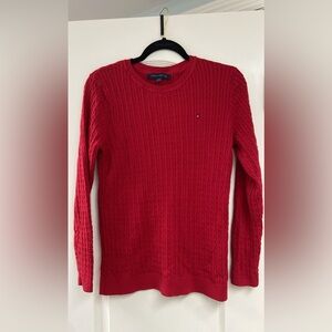 Tommy Hilfiger Vibrant Red Knit Pullover
